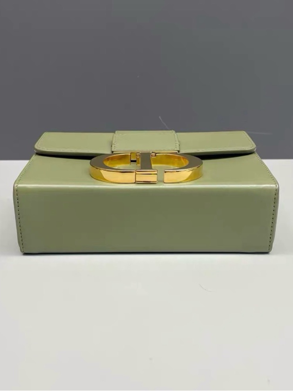 Dior Olive Green Leather CD Buckle Crossbody Bag - Picture 5 of 9